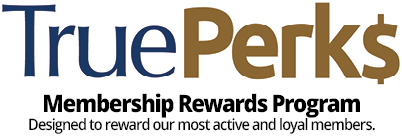 TruePerks Membership Rewards program logo.